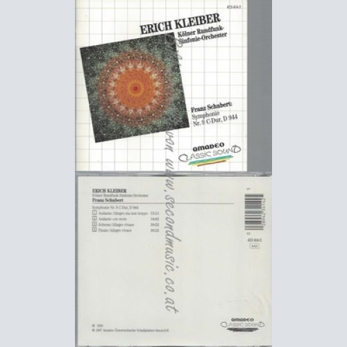 CD--SCHUBERT: SYMPHONY NO. 9 IN C MAJOR UND ERICH KLEIBER ----UK IMPORT-