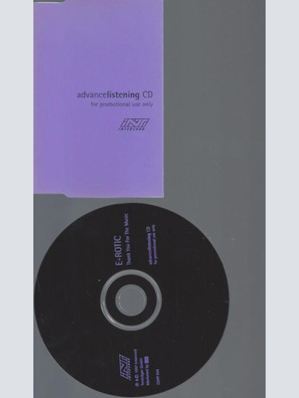 CD--PROMO--E-ROTIC--THANK YOU FOR THE MUSIC--14 TRACKS