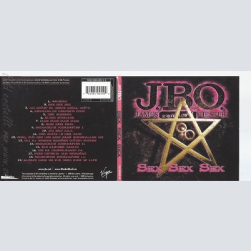 CD--J.B.O. -- -- SEX,SEX,SEX--JAMES ZENSIERT ORCHESTER