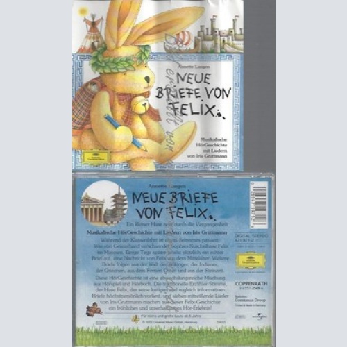 CD--FELIX: EIN KLEINER HASE REIST DURCH DIE VERGANGENHEIT: HÖRSPIEL ---NEUE BRIE