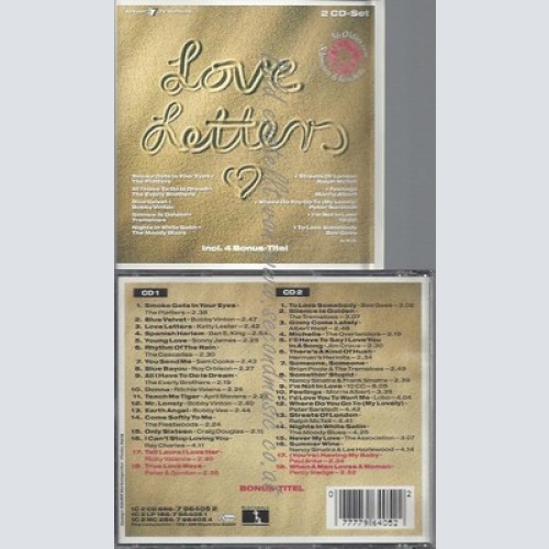 CD--BOBBY VINTON, KERRY LESTER, BEN E. KING -SONNY JAMES, RICHIE VALE--LOVE LETT