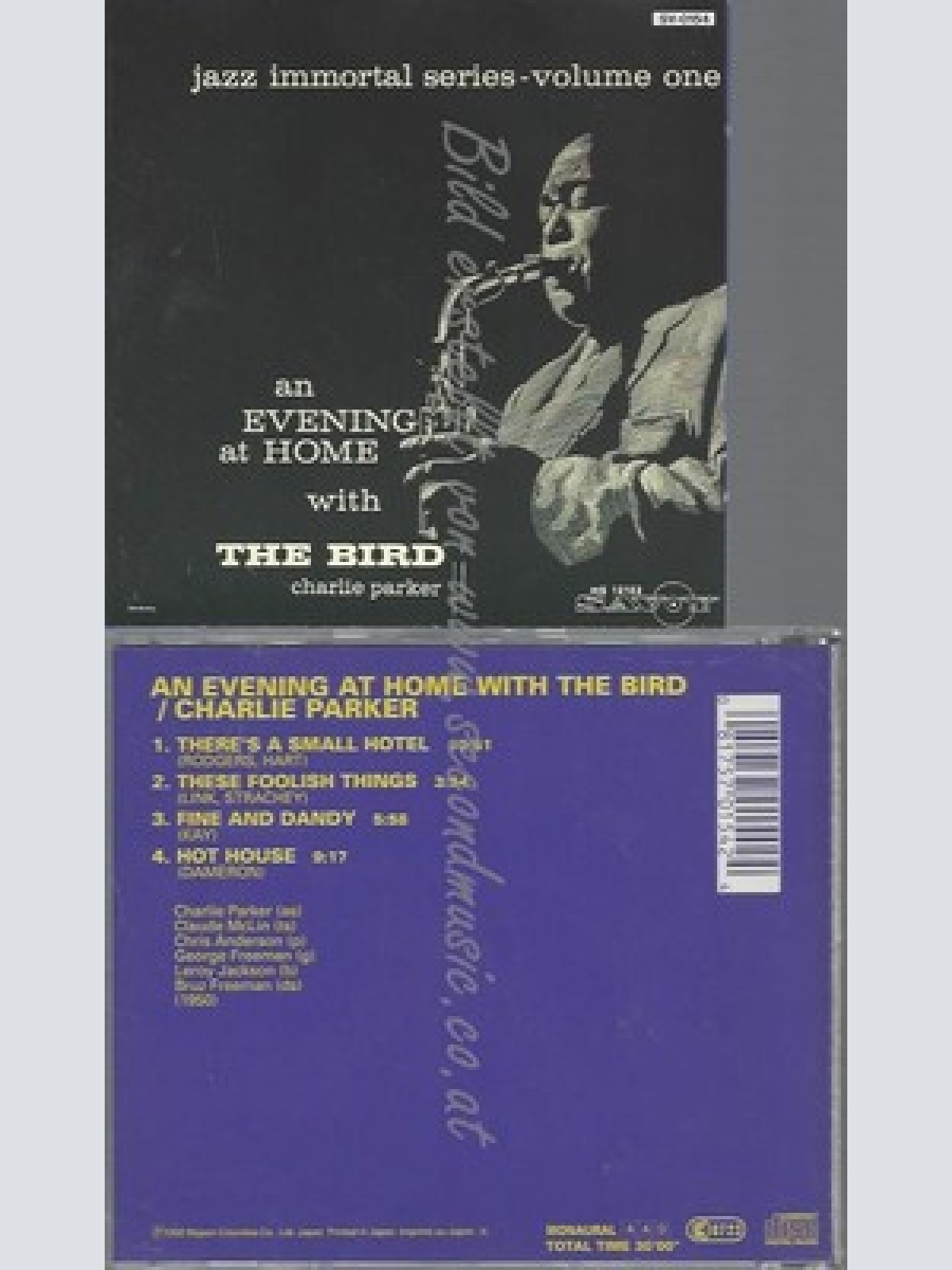 CD--CHARLIE PARKER -- -- AN EVENING AT HOME WITH T.BIRD