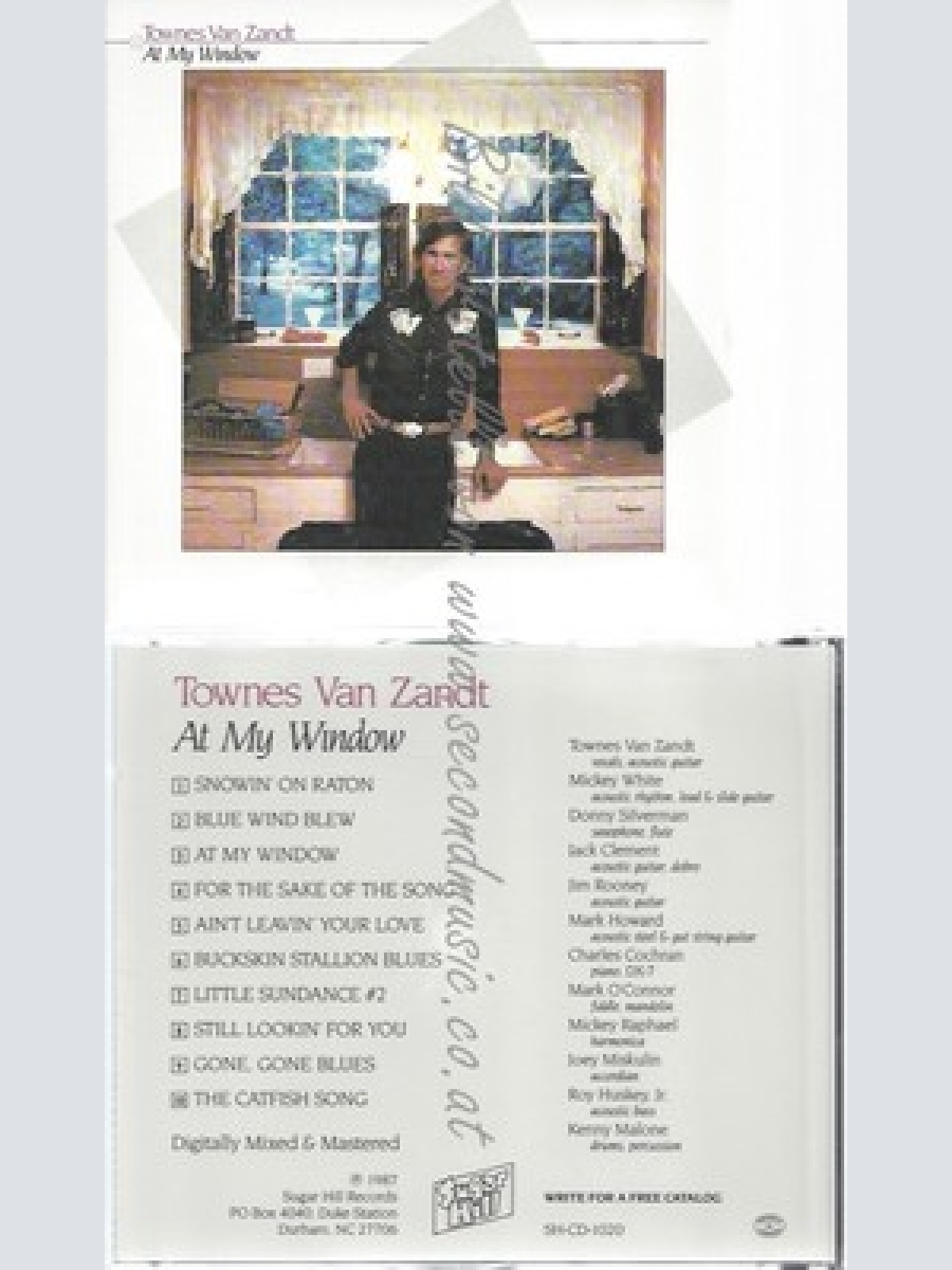 CD--TOWNES VAN ZANDT--AT MY WINDOW