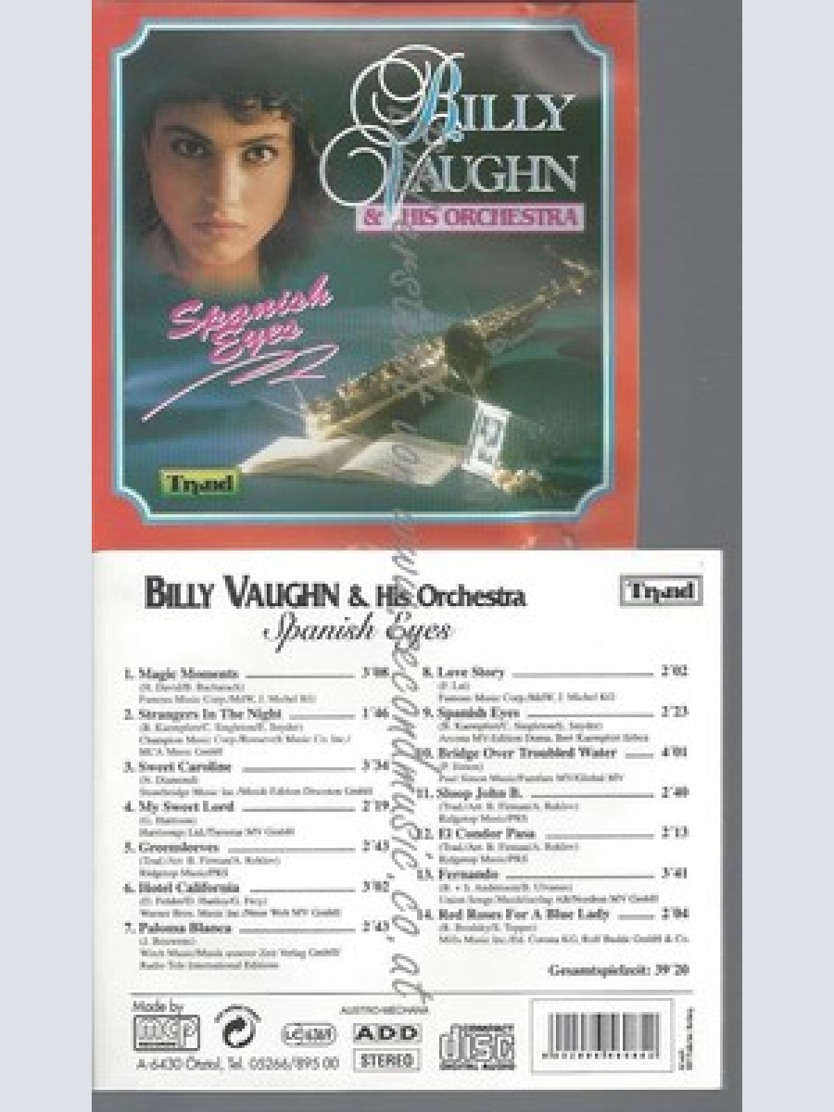 CD--BILLY VAUGHN -- SPANISH EYES --