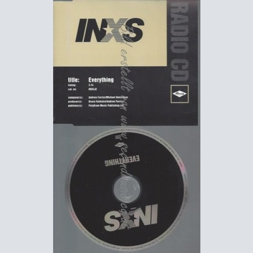 CD--PROMO--INXS--EVERYTHING--1 TRACK