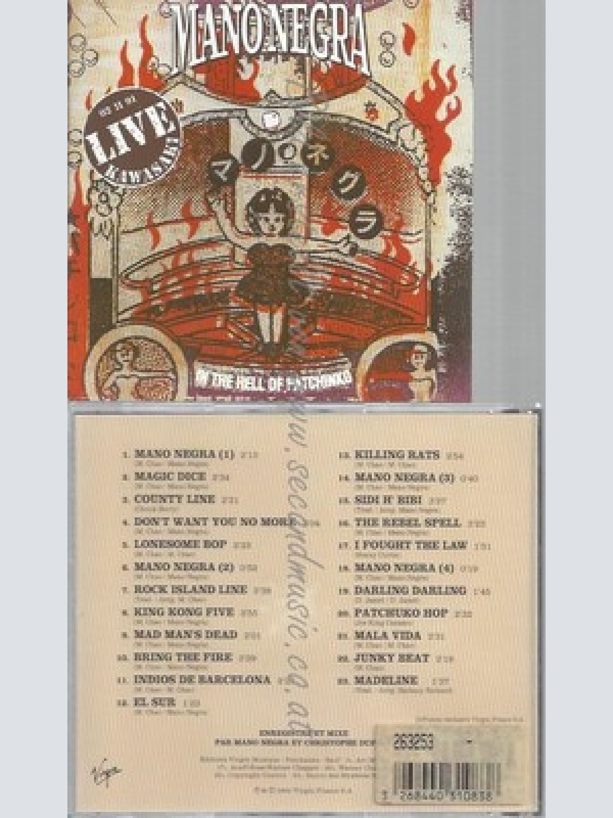 CD--LA MANO NEGRA -- --- IN THE HELL OF PATCHINKO