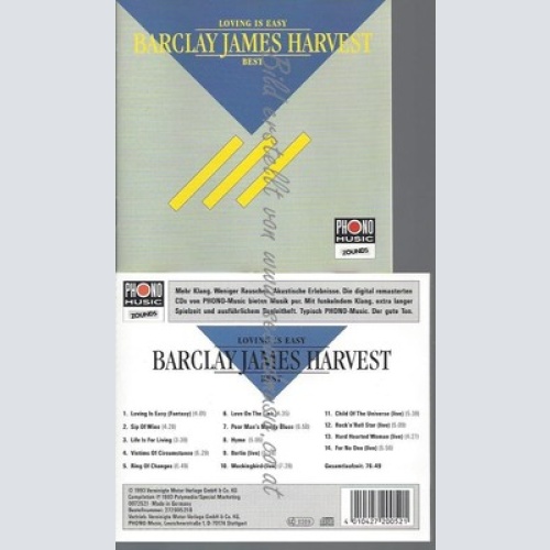 CD--BARCLAY JAMES HARVEST--LOVING IS EASY - BEST