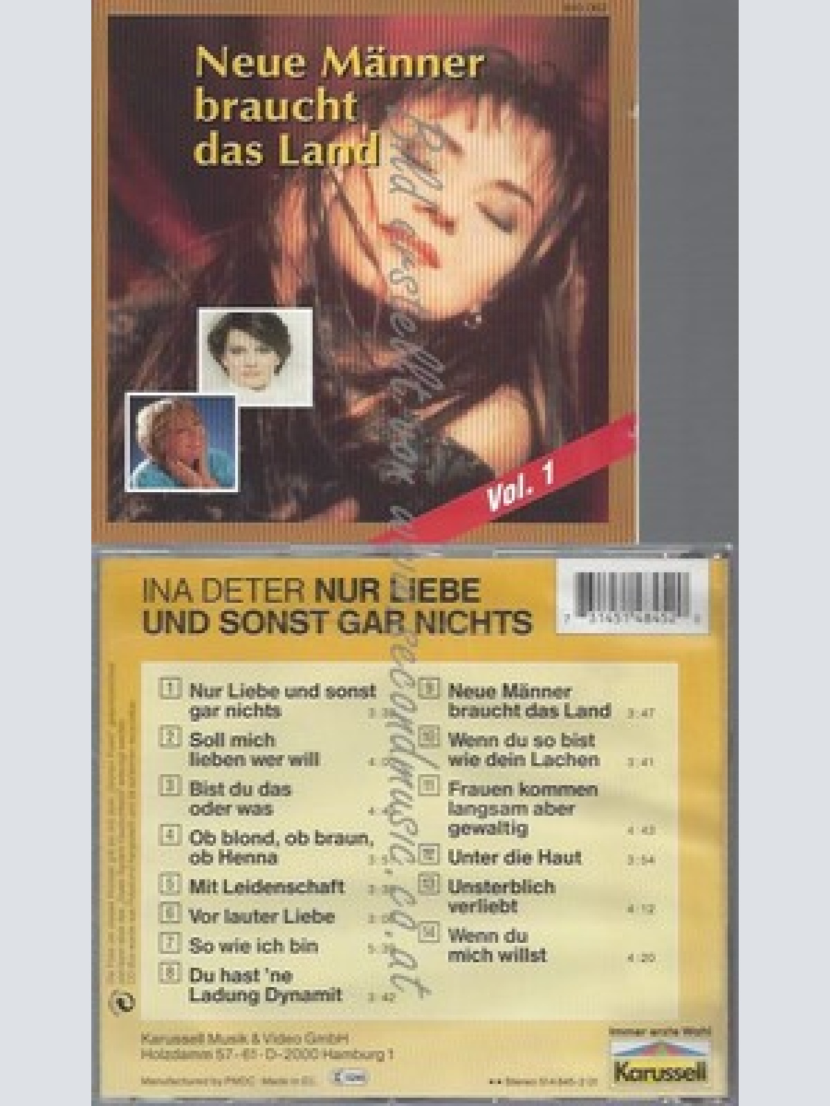 CD--INA DETER -- -- NUR LIEBE UND SONST GAR NICHTS