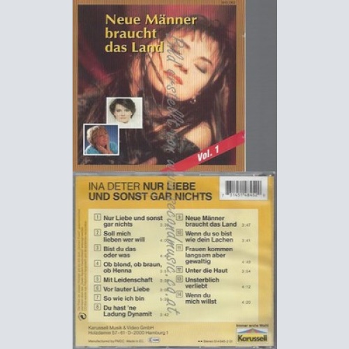 CD--INA DETER -- -- NUR LIEBE UND SONST GAR NICHTS