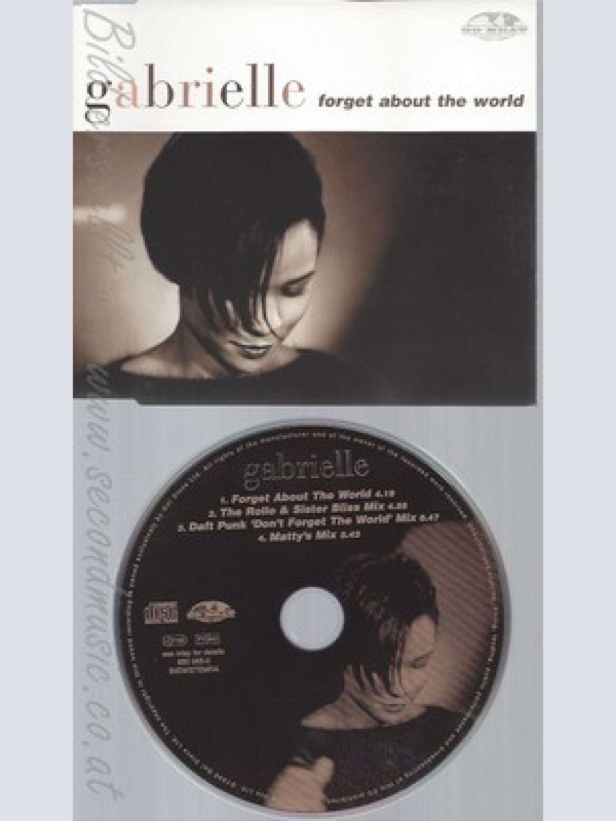 CD--GABRIELLE - SINGLE -- FORGET ABOUT THE WORLD