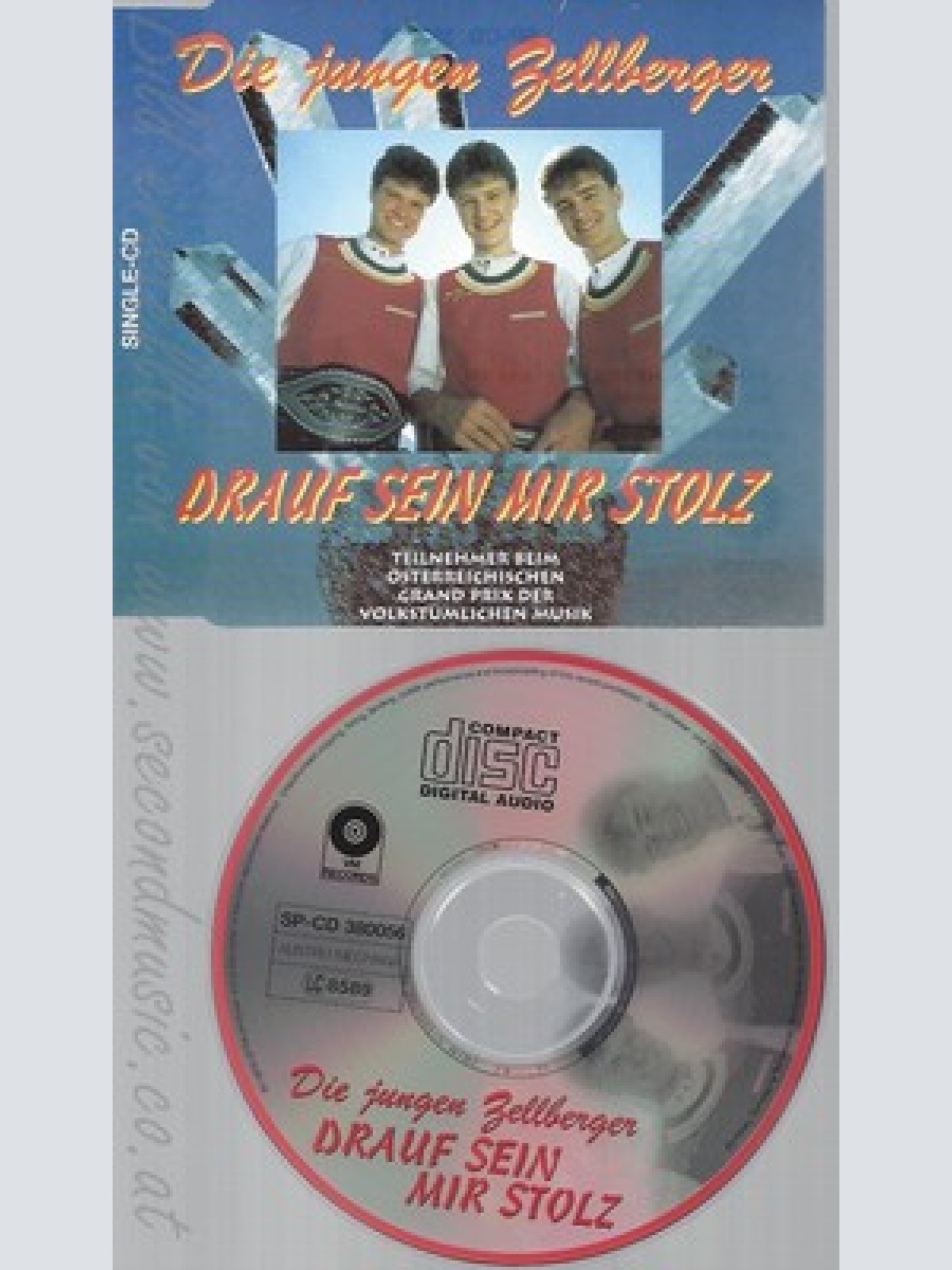 CD--DIE JUNGEN ZELLBERGER--DRAUF SEIN MIR STOLZ