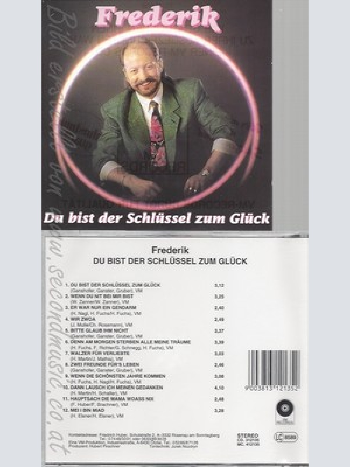CD--FREDERIK--DU BIST DER SCHLUESSEL ZUM GLUECK