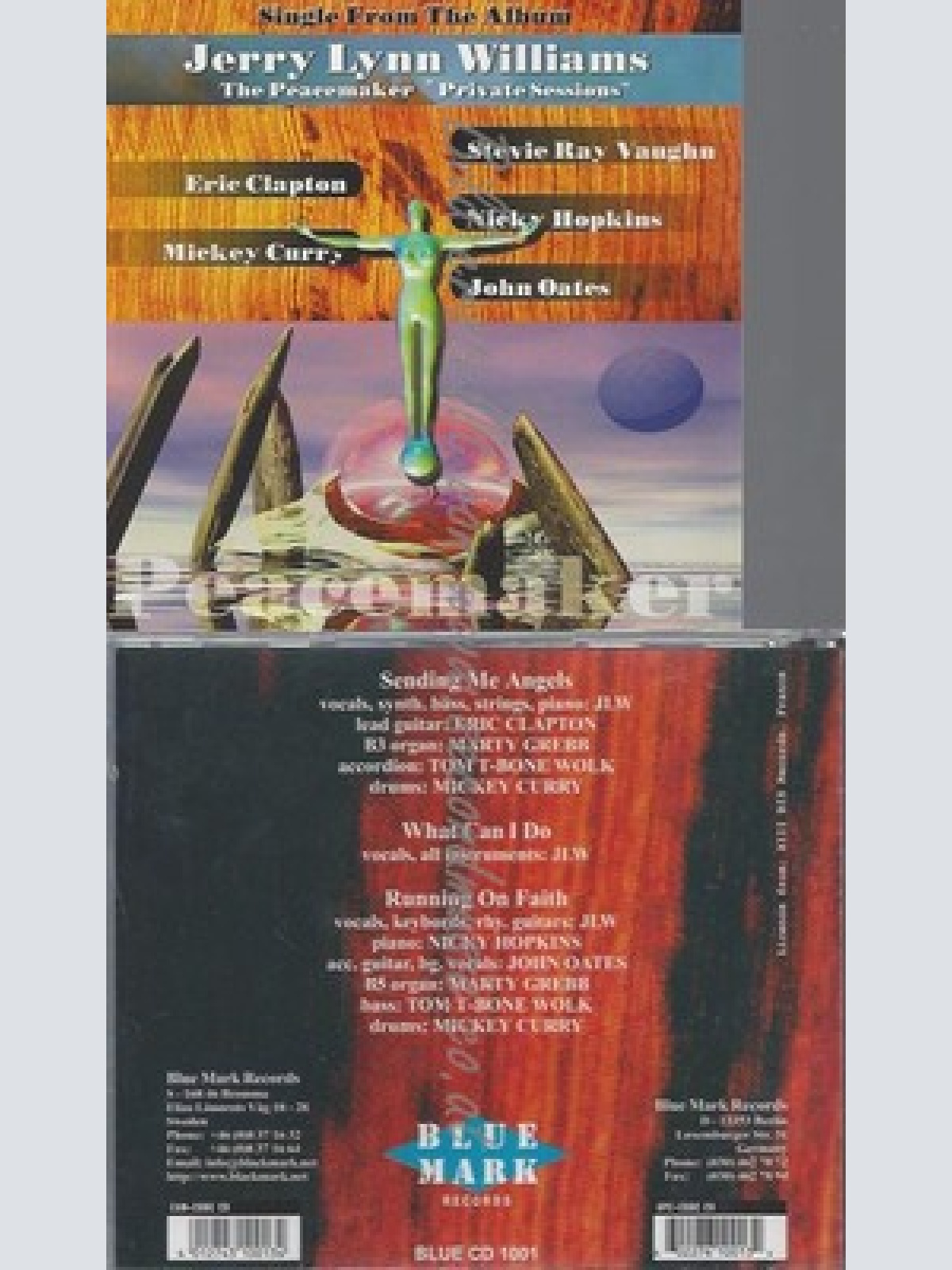 CD--JERRY LYNN WILLIAMS -- - MAXI -- SENDING ME ANGELS-