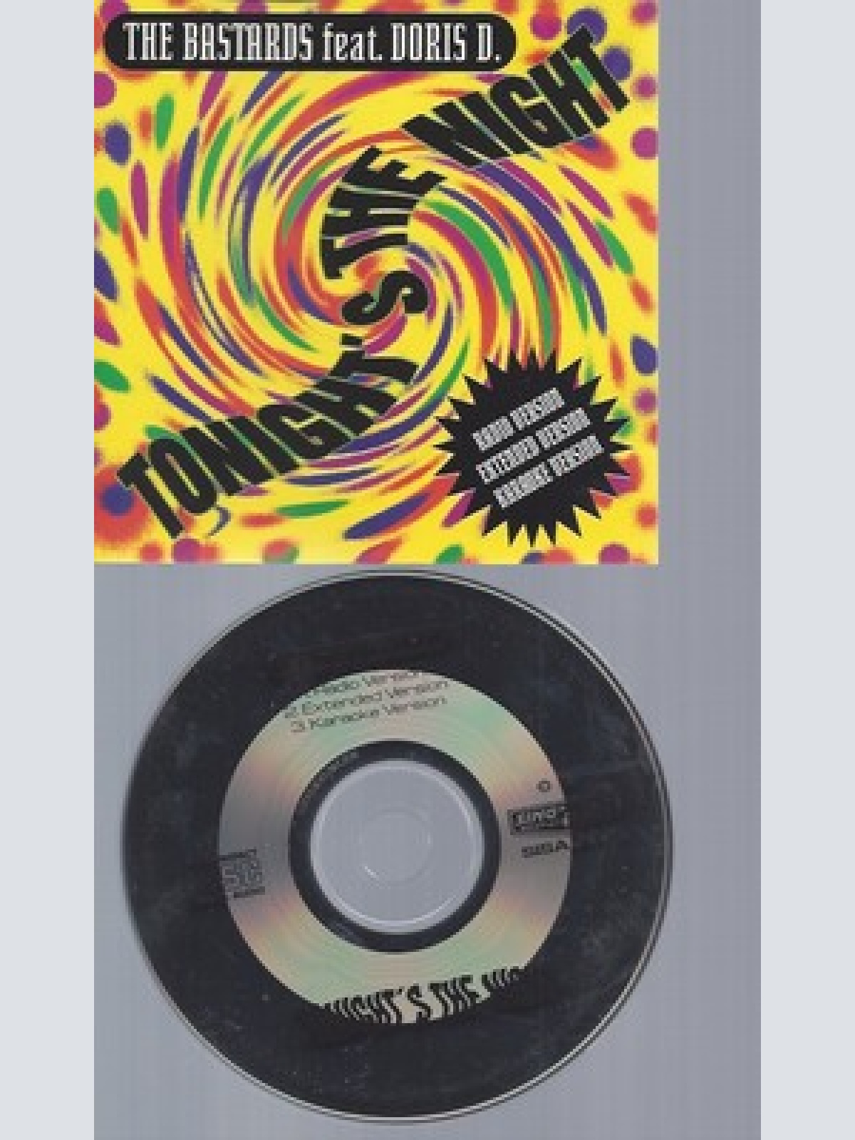 CD--THE FEAT. DORIS D. BASTARDS - SINGLE -- TONIGHT'S THE NIGHT -X3-