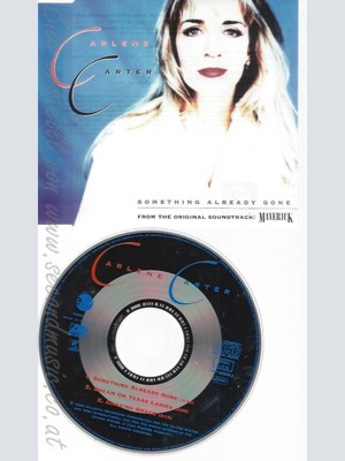 CD--CARLENE CARTER - SINGLE -- SOMETHING ALREADY GONE -  , 'MAVERICK'-