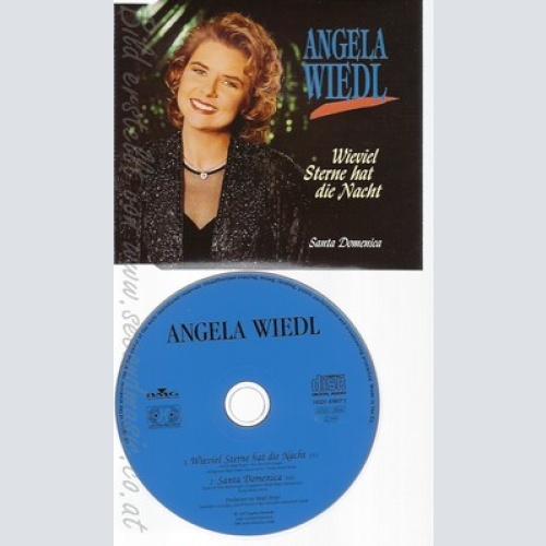 CD-- ANGELA WIEDL - SINGLE -- WIEVIEL STERNE HAT DIE NACHT