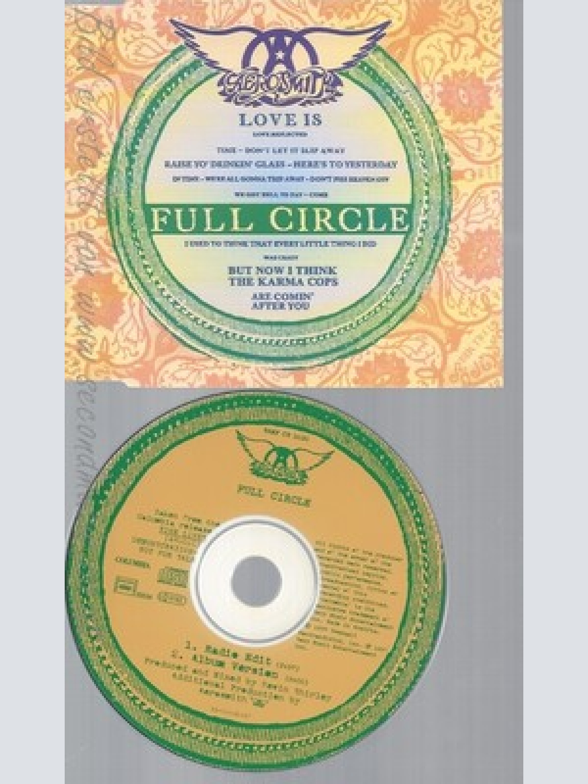 CD--AEROSMITH--LOVE IS --FULL CIRCLE--PROMO
