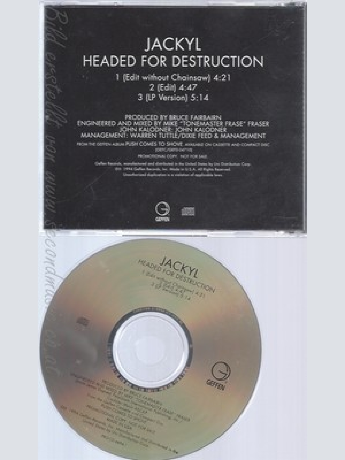 CD--JACKYL--HEADED FOR DESTRUCTION --PROMO