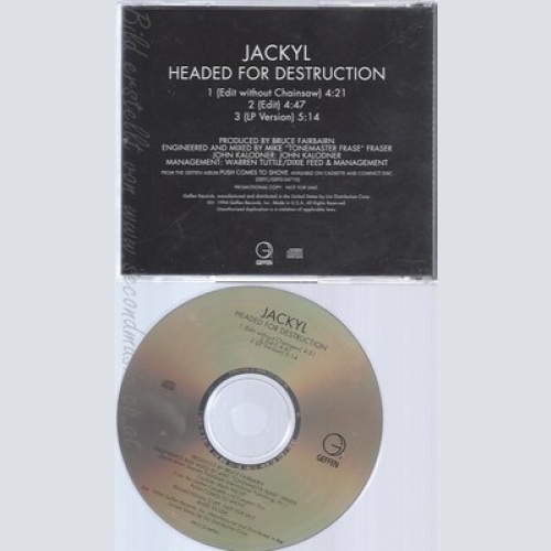 CD--JACKYL--HEADED FOR DESTRUCTION --PROMO