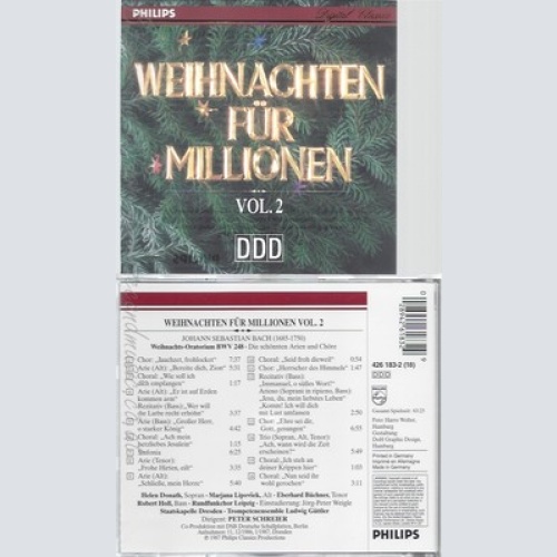 CD--P. SCHREIER, SD UND JOHANN SEBASTIAN BACH -- -- -- WEIHNACHTS--QUERSCHNITT-