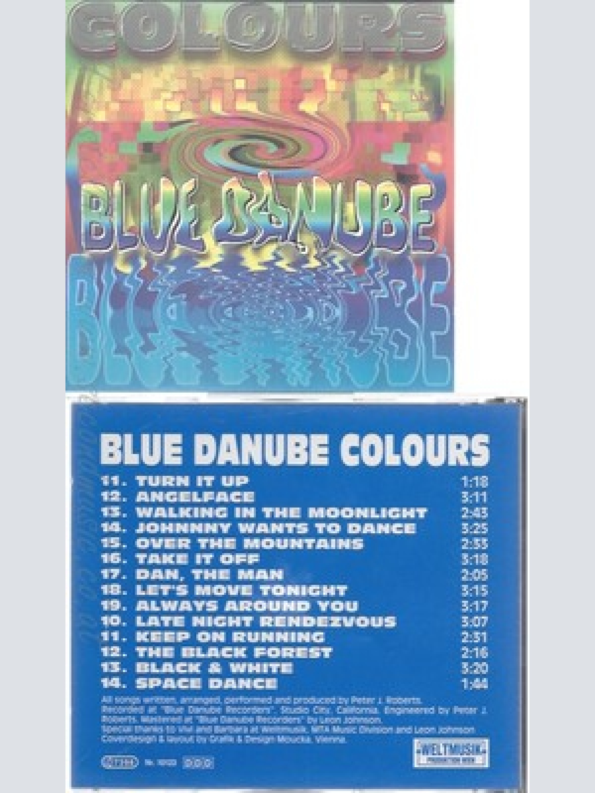 CD--BLUE DANUBE--COLOURS