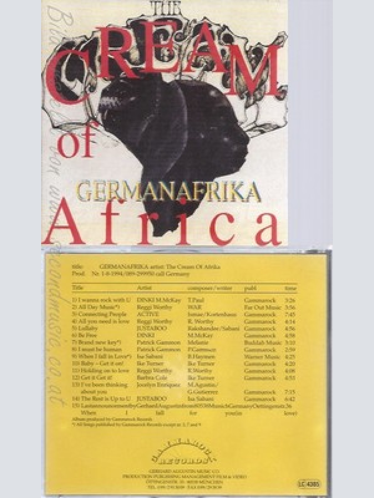 CD--THE CREAM OF AFRIKA--GERMANAFRIKA