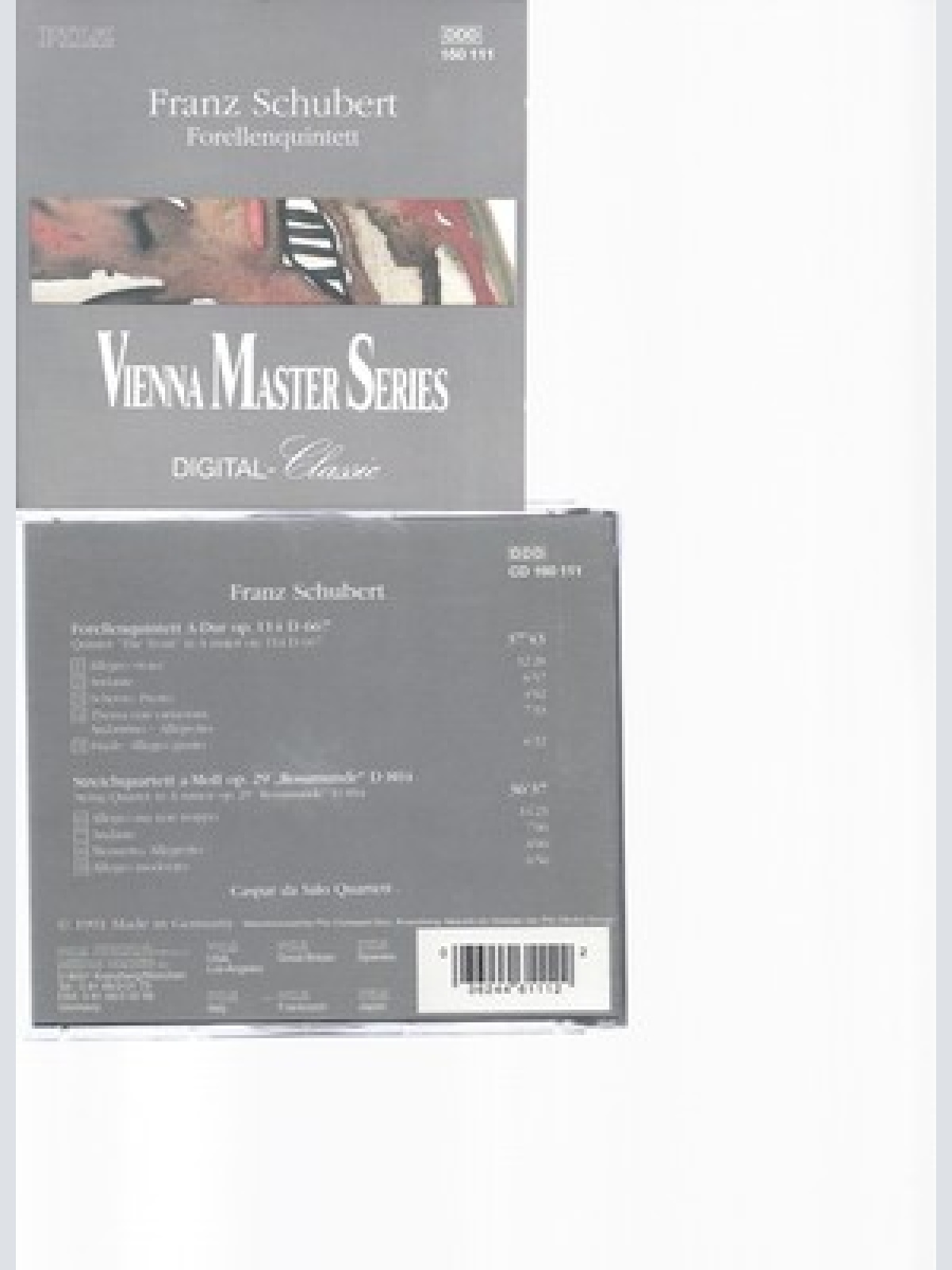 CD--STRING QUARTET IN A " ROSAMUNDE " / SCHUBERT UND CSQ -- --- TROUT QUINTET