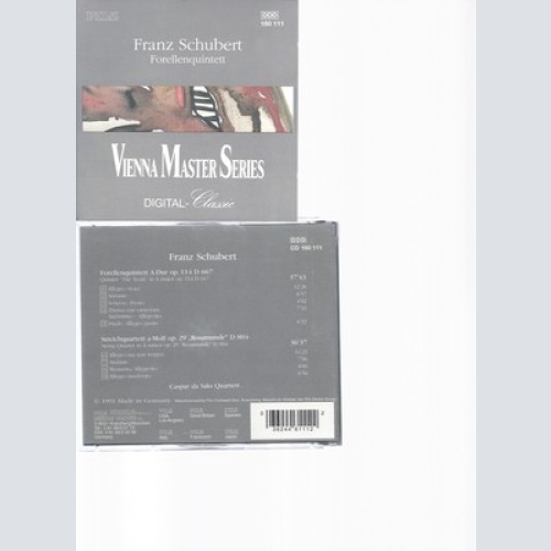 CD--STRING QUARTET IN A " ROSAMUNDE " / SCHUBERT UND CSQ -- --- TROUT QUINTET