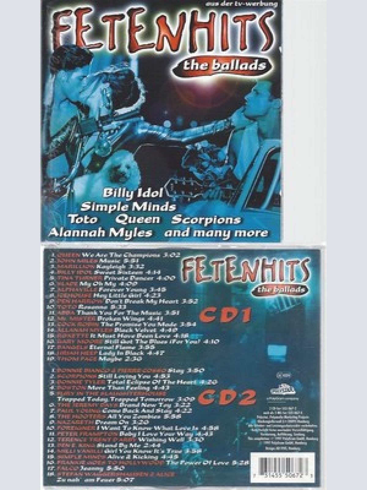 CD--VARIOUS -- --2CD -- FETENHITS - THE BALLADS