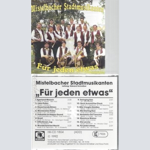 CD--MISTELBACHER STADTMUSIKANTEN--FÜR JEDEN ETWAS