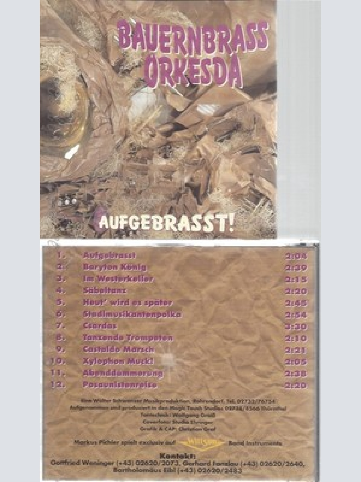 CD--BAUERNBRASS ORKESDA--AUFGEBRASST