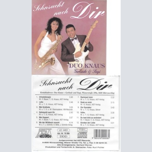 CD--DUO KNAUS--SEHNSUCHT NACH DIR