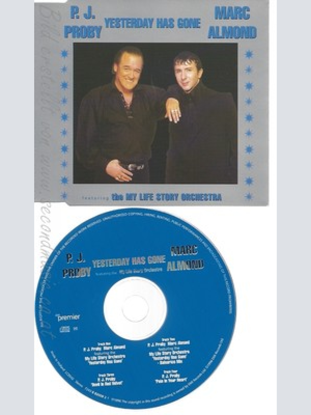 CD--MARC ALMOND UND P.J. PROBY -- --- YESTERDAY HAS GONE