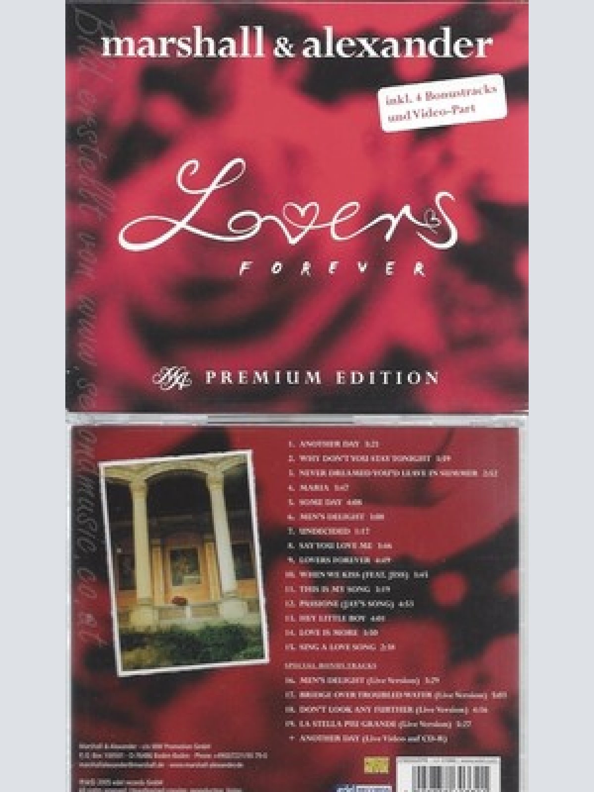 CD--MARSHALL & ALEXANDER -- -- LOVERS FOREVER --