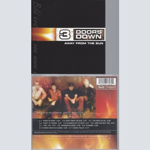 CD--3 DOORS DOWN -- -- AWAY FROM THE SUN