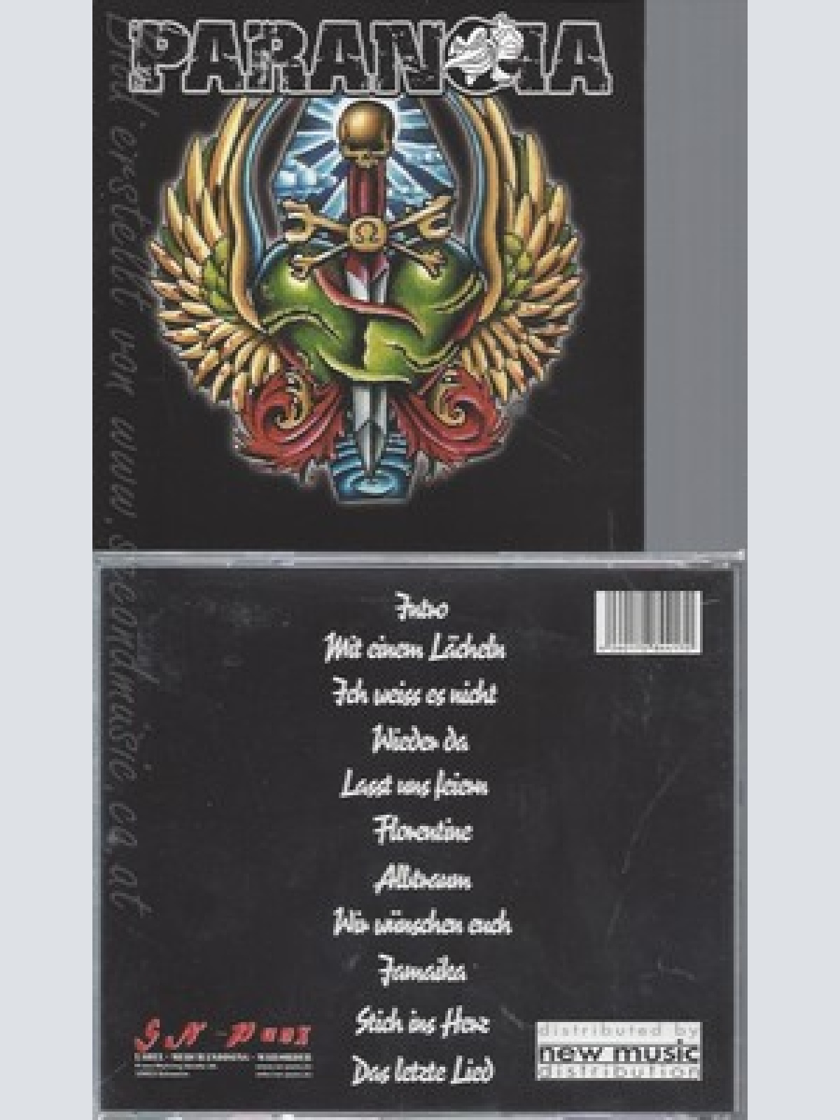 CD--PARANOIA -- -- STICH INS HERZ