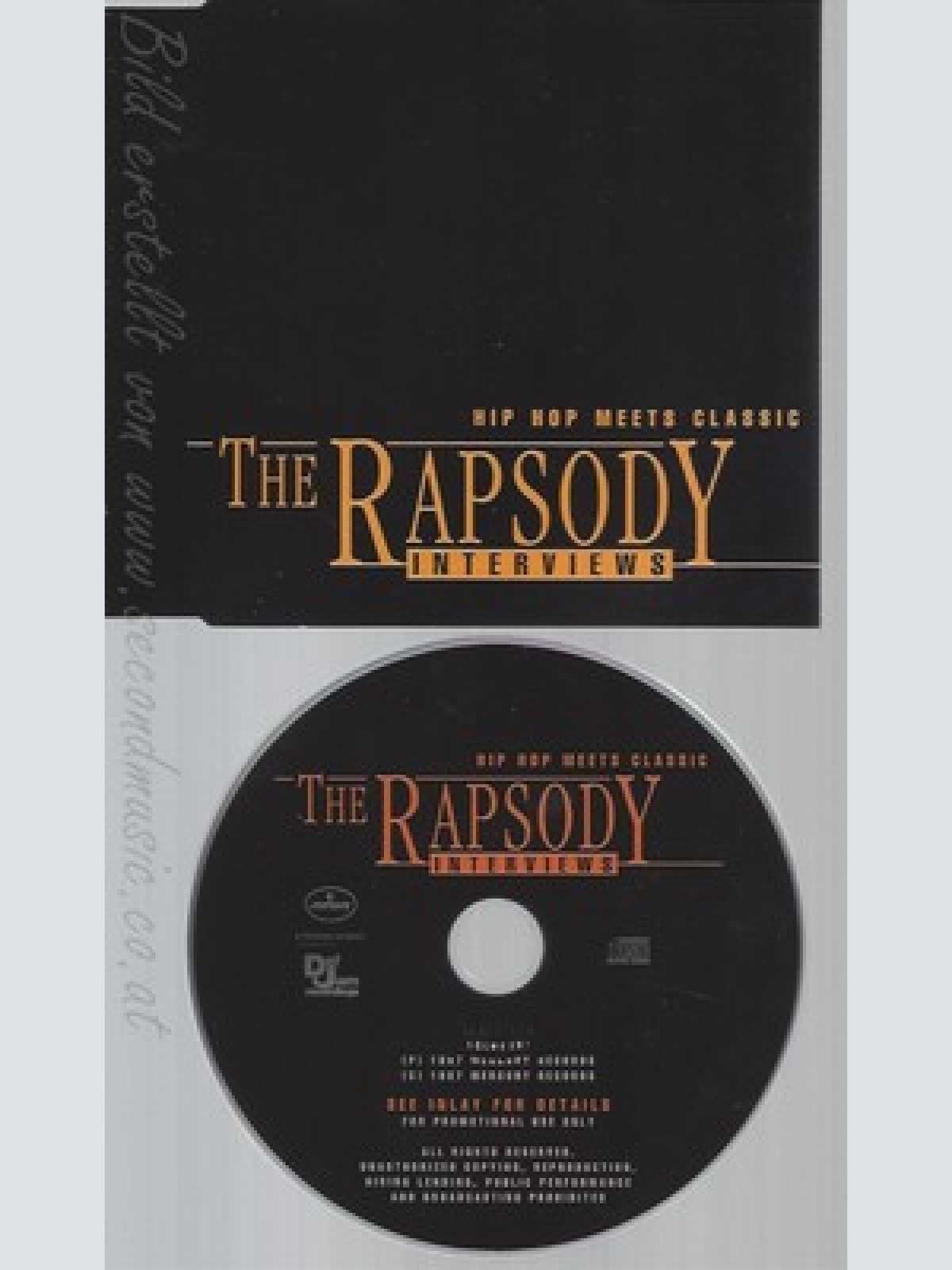 CD--THE RAPSODY--HIP HOP--INTERVIEWS--PROMO
