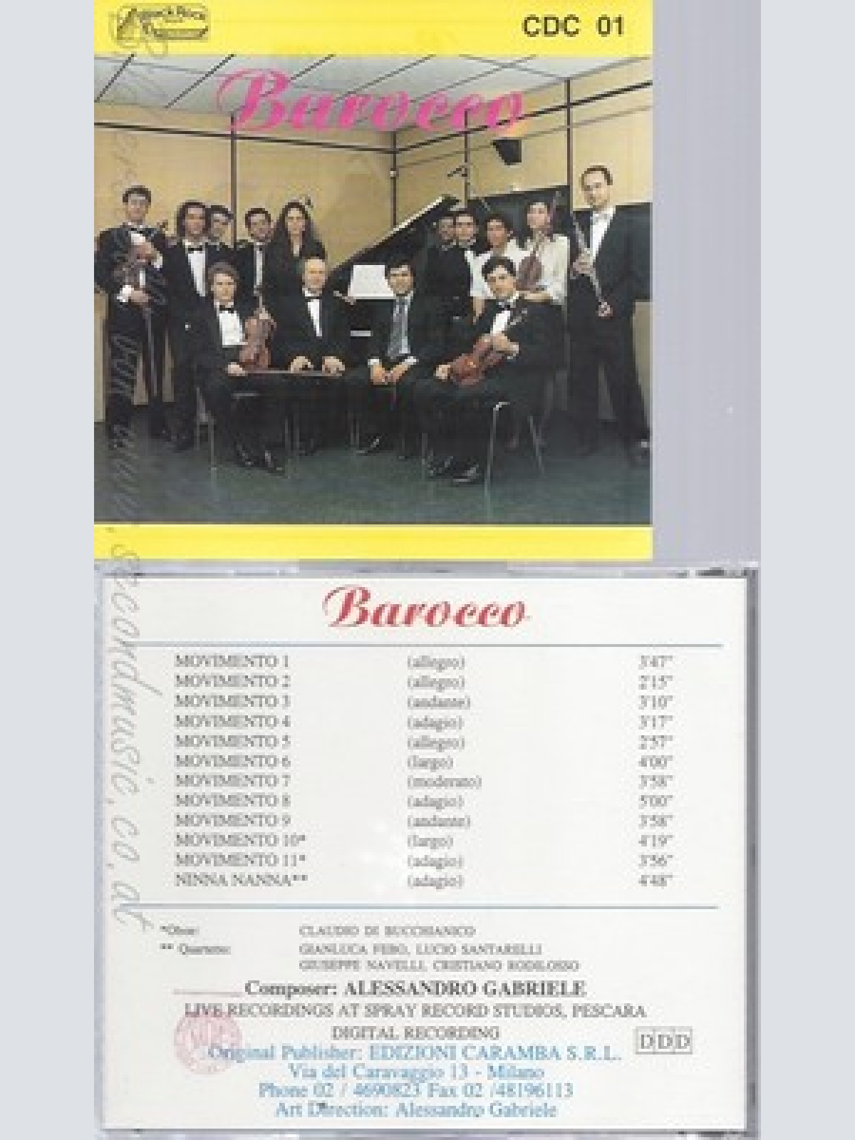 CD--BAROCCO--ALESSANDRO GABRIELE