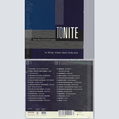 CD--VARIOUS -- --2CD -- TONITE-REAL CLUBSOUND OF THE N