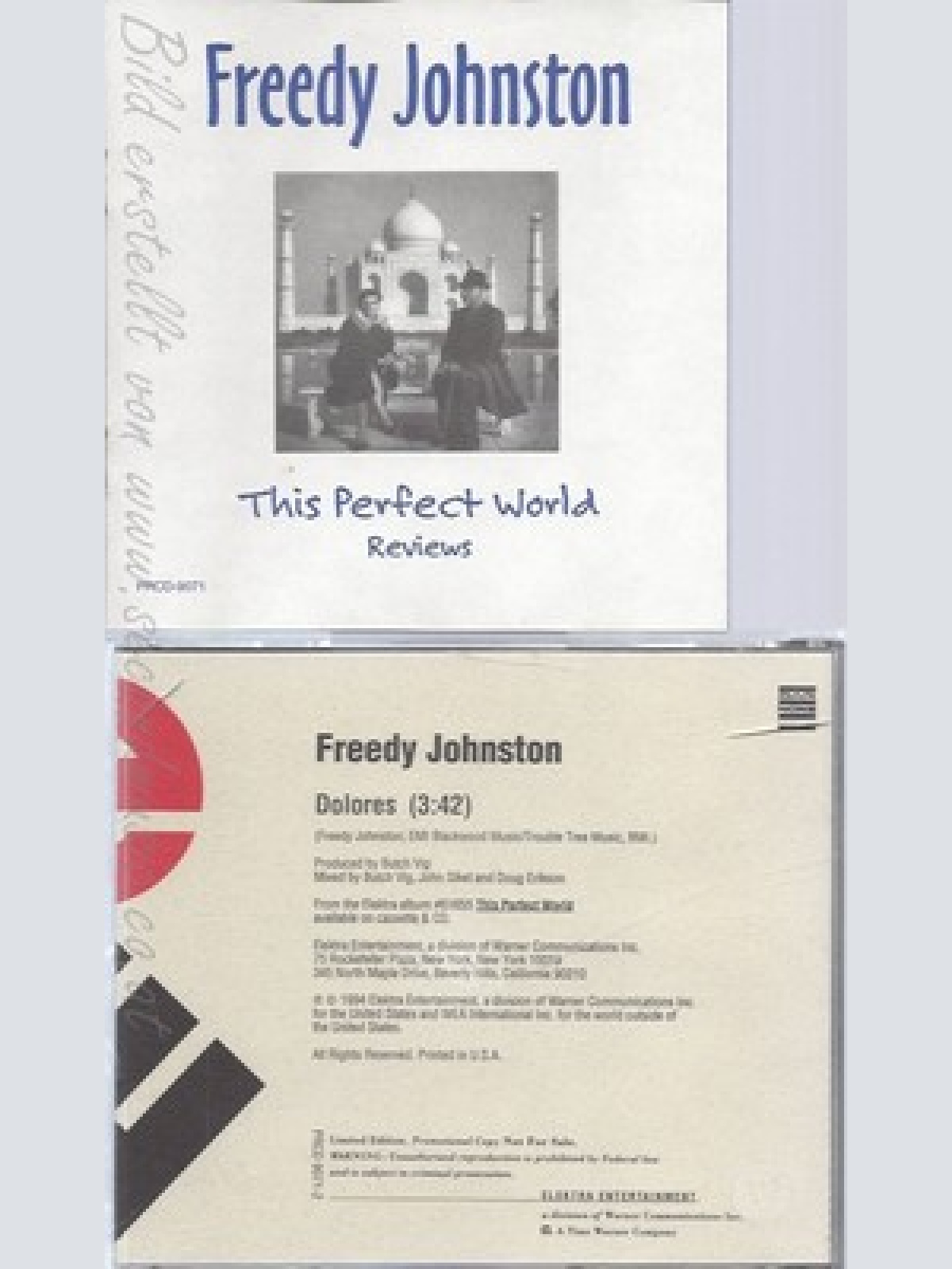 CD--FREEDY JOHNSTON--DOLORES--PROMO