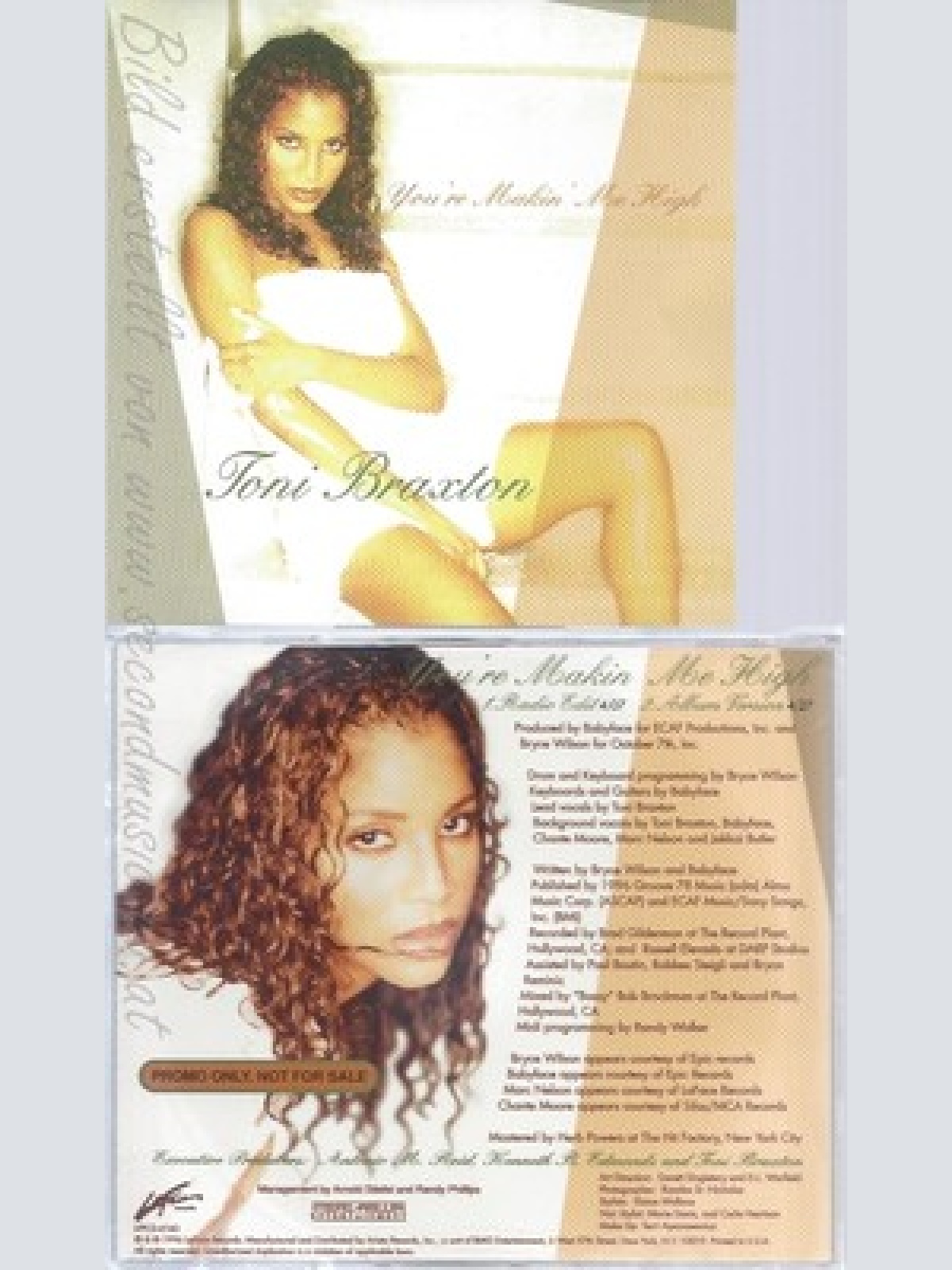 CD--TONI BRAXTON--YOU'RE MAKIN ME HIGH--PROMO