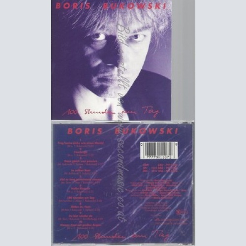 CD--BORIS BUKOWSKI -- 100 STUNDEN AM TAG --