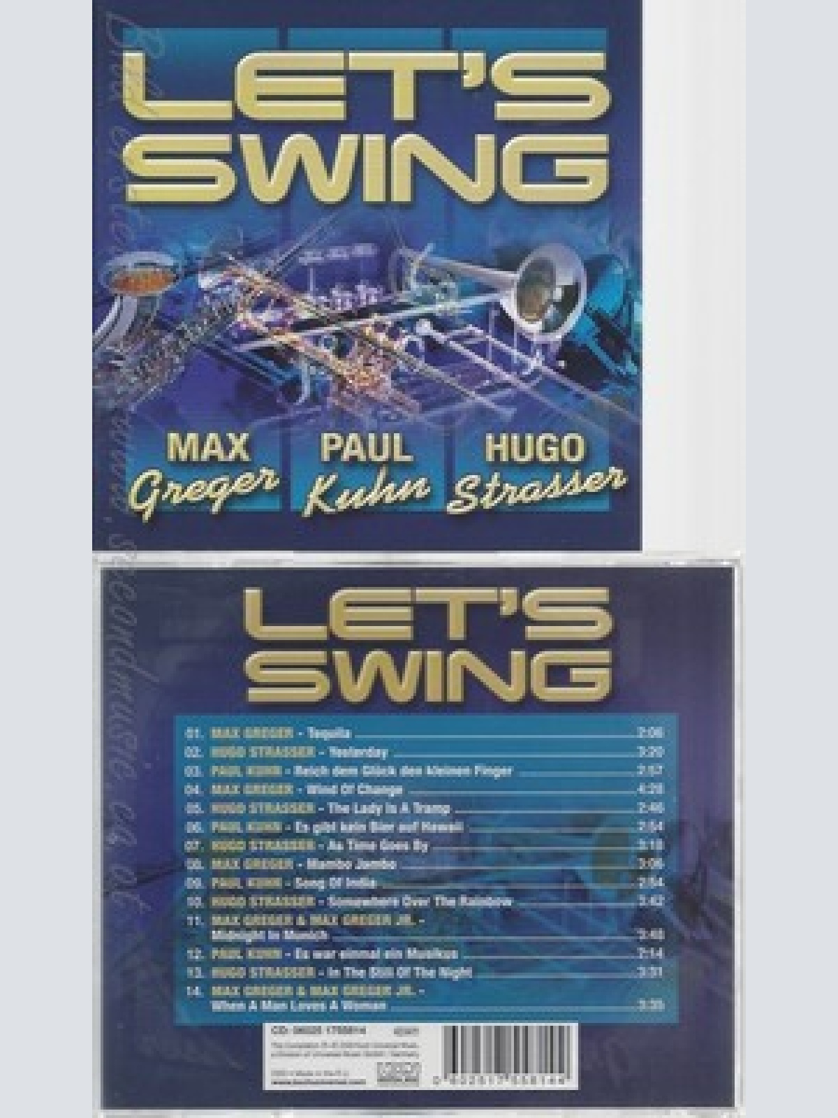 CD--VARIOUS, MAX GREGER SEN, PAUL KUHN UND HUGO STRASSER -- -- LETS SWING