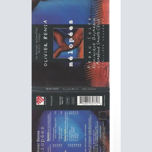 CD--PEDRO SOLER, ERIC CHAQUENEAU UND ACADEMIE SAINTE--ORCHESTER--2008--- MELOPEE