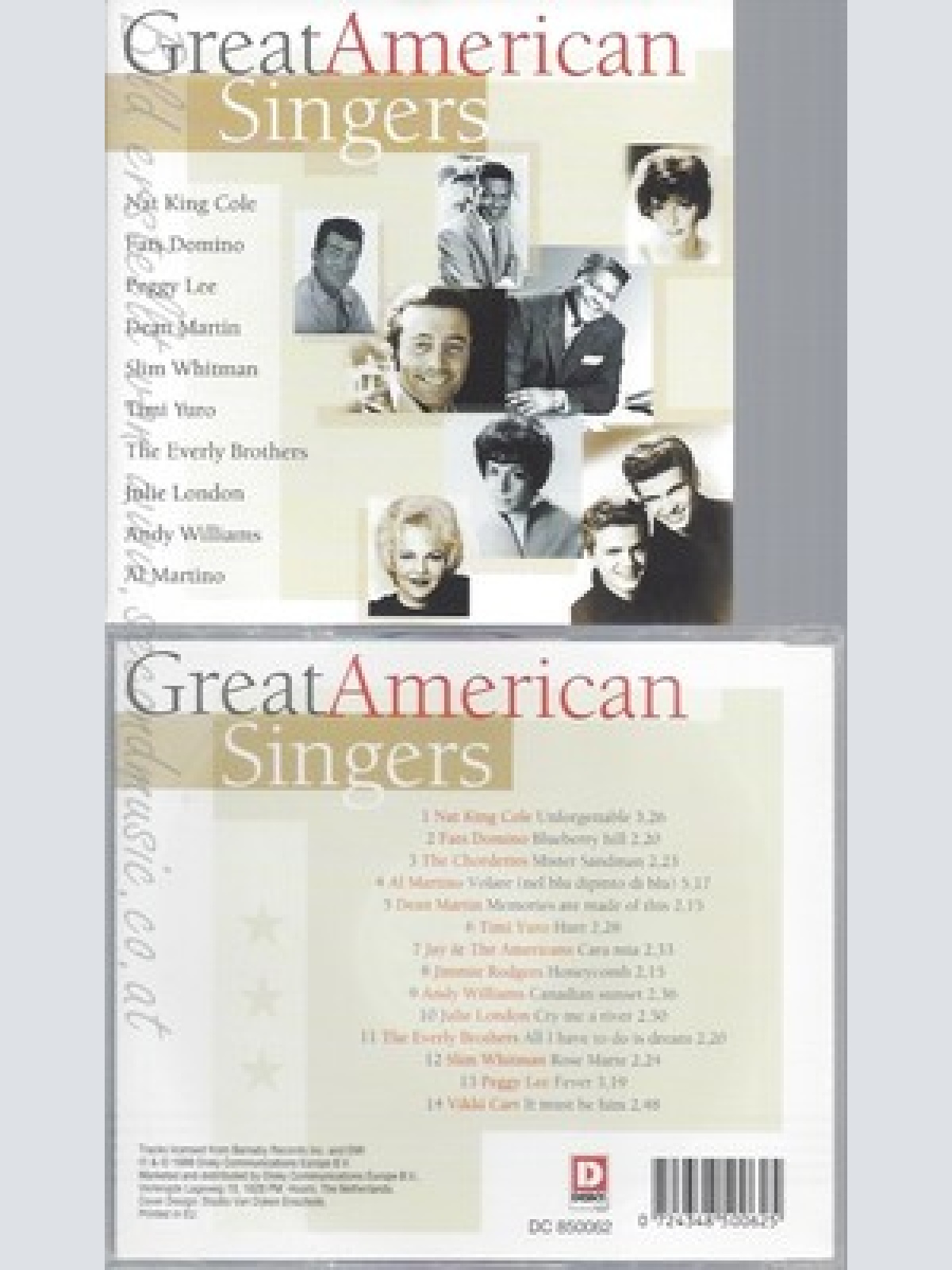 CD--VARIOUS -- -- GREAT AMERICAN SINGERS