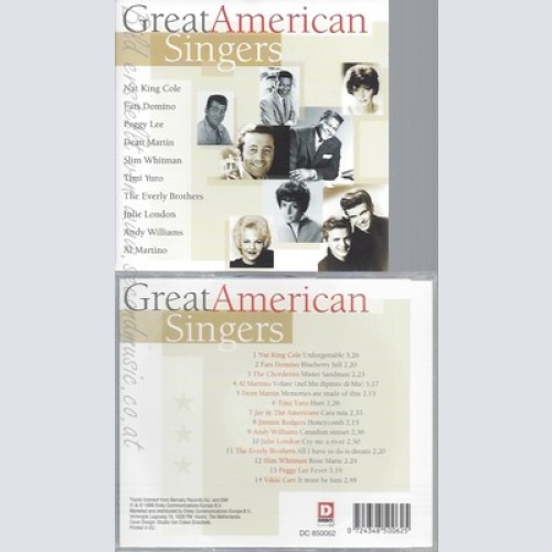 CD--VARIOUS -- -- GREAT AMERICAN SINGERS