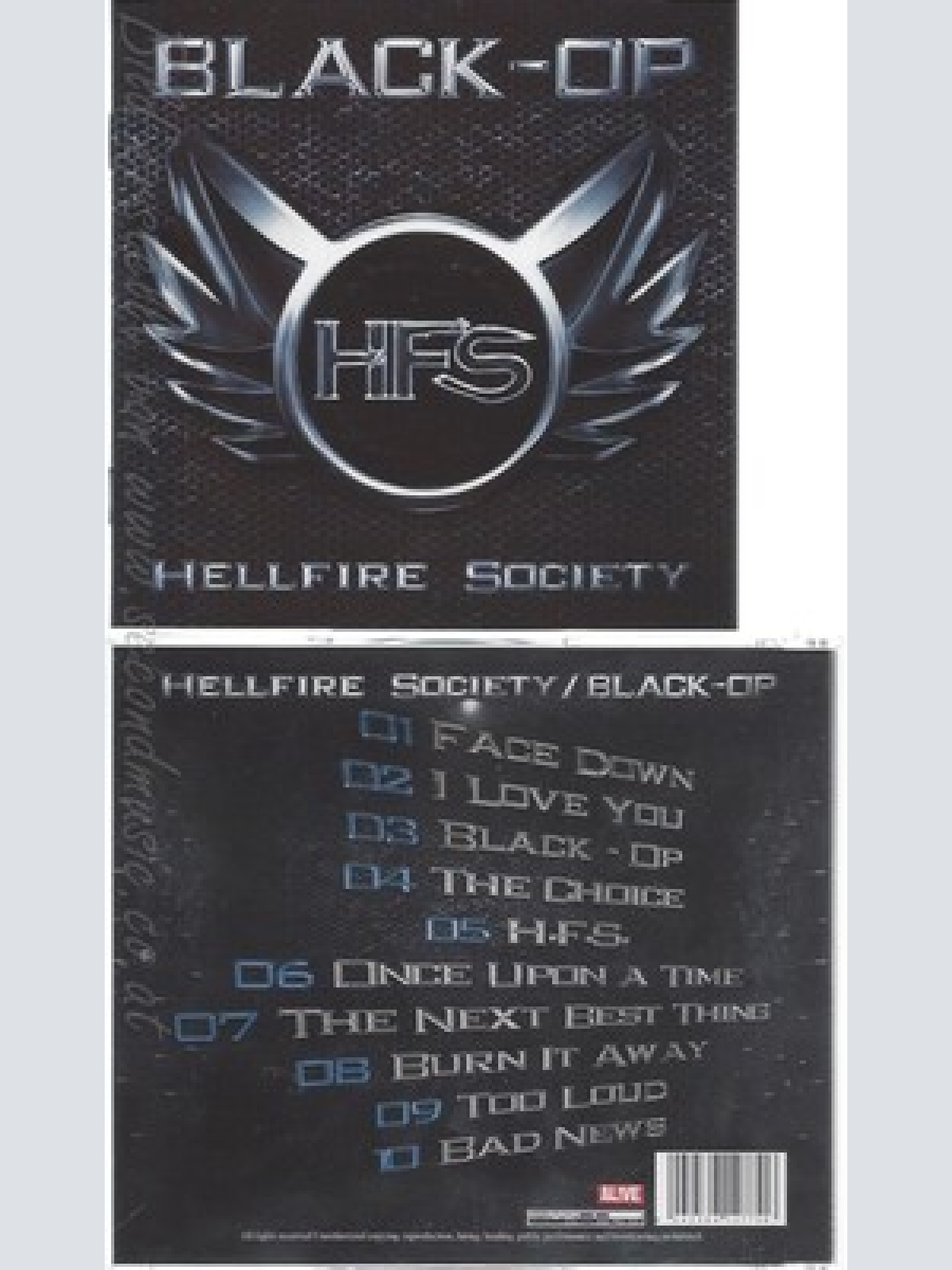 CD--HELLFIRE SOCIETY -- -- BLACK-OP