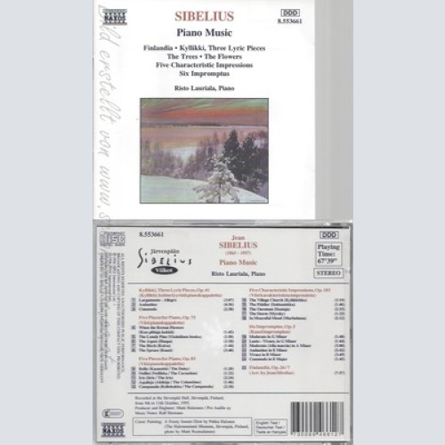 CD--RISTO LAURIALA UND JEAN SIBELIUS -- -- -- KLAVIERMUSIK