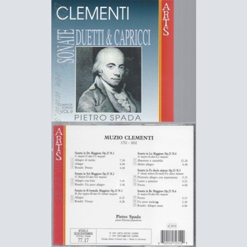 CD--PIETRO SPADA UND MUZIO CLEMENTI -- -- -- KLAVIERWERKE VOL. 9 --