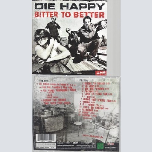 CD--DIE HAPPY -- --- BITTER TO BETTER --DUALDISC